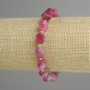 Tourmaline bracelet faceted rhombus 10x9mm ± beads 3mm +- length 18cm +- stretch