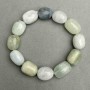 Morganite bracelet tumbled 15–18×12–13, 5mm±, length 18cm± stretch