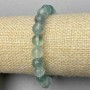 Fluorite bracelet smooth round bead 8mm+- with inserts, length 18cm+- stretch