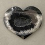 Heart-shaped Agate Geode Souvenir 74×62 mm ± weight 127 g