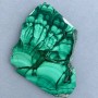 Malachite natural stone souvenir plate 72x68x10 mm +- weight 126 g