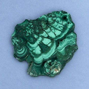 Natural stone souvenir plate Malachite 77x63x10 mm ± weight 122 g