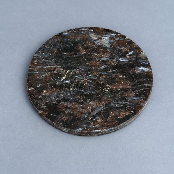 Souvenir plate made of natural numeet stone, diameter 103×10 mm ± weight 280 g