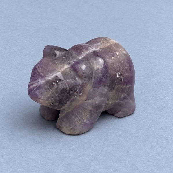 Amethyst natural stone Panda souvenir figurine 40x25x22 mm+