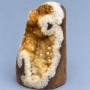 Natural stone souvenir druzy citrine, dimensions ~119x85x71 mm ± weight 906 g