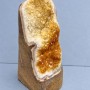 Natural Citrine druse souvenir stone, dimensions ~144x74x62 mm ±, weight ~867 g