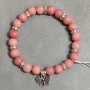 Bracelet Tourmaline smooth round bead 8mm +-, length 18cm +- stretch