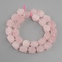 Beads Pink Quartz multifaceted, diameter 10-12x10-10, 5mm+- bead 3mm+-, length 39cm+