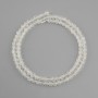 Adularia tumbled beads faceted cube, diameter 4x4 mm +/-, length 39 cm +/-