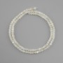 Moonstone Adularia faceted cube beads, diameter 3x3 mm +/-, length 39 cm +/-