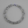 Labradorite beads, faceted round bead, diameter 4 mm+/-, length 38 cm+