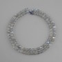 Labradorite beads smooth round bead, diameter 4 mm +/-, string length 39 cm +/-