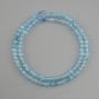 Topaz beads, faceted cube, diameter 4.5×4.5 mm +/-, length 39 cm +