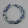 Kyanite beads, tumbled, diameter 7-10x6-7, 5mm+-, length 39cm+-