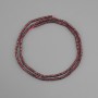 Garnet beads natural stone faceted rondelle, diameter 2x1.5 mm +- , length 40 cm+
