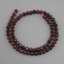 Tourmaline Rubellite beads natural stone faceted rondelle, diameter 6x5, 5mm+, length 36cm+