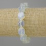 Bracelet Opalite Moonstone Multifaceted, diameter 11-12x10-11 mm ±, beads 3 mm ±, length 18 cm ± stretch