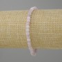 Kunzite bracelet faceted cube, diameter 4×4 mm ±, length 18 cm ± stretch