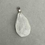 Mountain Crystal Faceted Drop Pendant 40x23mm+- , length 47mm +