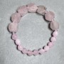 Bracelet Pink Quartz multigonal, diameter 12×10mm+- 8×7mm+-, length 18cm +- stretch