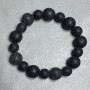 Bracelet Lava bead, diameter 10 mm ± 12 mm ±, length 18 cm ± stretch