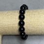 Agate bead bracelet, bead diameter 12 mm +/-, length 18 cm +/- stretch