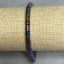 Hematite bracelet rondelle, diameter 5×2 mm ±, length 18 cm ± stretch