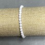Agate bead bracelet 4.5mm+- round, length 18cm+- stretch