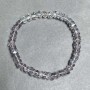 Bracelet, beads in Swarovski style 6x4mm+- Czech crystal 6x5mm+-, length 18cm +- stretch