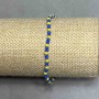 Bracelet Czech crystal faceted rondelle 3x2, 5mm+- length 18cm +- stretch