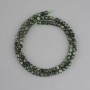 Seraphinite beads faceted cube 4x4 mm ±, length 37 cm ±