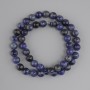 Sodalite beads, smooth round ball, diameter 8 mm ±, length 37 cm ±