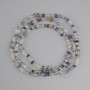 Fluorite tumbled rubble beads, diameter 4-9x2-4 mm ±, length 80 cm ±