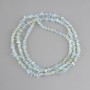 Beads Opalite gemstone chips, diameter 4-12x1, 5-4mm ±, length 80cm ±