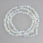 Beads Moonstone Opalite tumbled, diameter 7-10x3-6 mm +/-, length 78 cm +/-