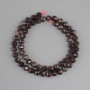 Garnet beads faceted, diameter 7 mm +/-, length 38 cm +/-