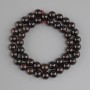 Garnet beads smooth round bead, diameter 9mm ±, length 40cm ±