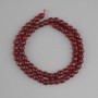 Tourmaline beads, faceted round bead, diameter 6 mm ±, strand length 36 cm ±