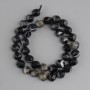 Agate Faceted Beads, diameter 10 mm+, length 37 cm+