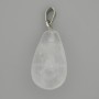Pendant Mountain Crystal teardrop 22x13mm +-, length 32mm +-