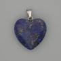 Lapis Lazuli pendant faceted heart 20x20 mm+