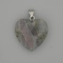 Labradorite pendant faceted heart 20x20 mm+