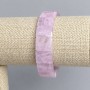 Kunzite bracelet, smooth links, 16×12 mm, 5mm±, length 18 cm ± stretch