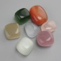 Synthetic cat's eye stone, diameter 18-28×16-19 mm ± (packaged 100 g) processed rough stones with no hole