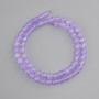Amethyst beads, faceted round bead, diameter 6 mm±, length 37 cm± on a string