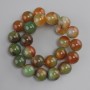 Agate beads Brazilian Agate smooth round bead, diameter 16mm +- , length 38cm +- on a string