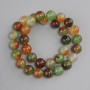 Brazilian Agate Beads smooth round bead, diameter 12mm+- , length 38cm+- on a string