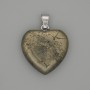 Pyrite pendant Heart, diameter 20×20 mm ±, length 25 mm ±