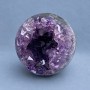 Amethyst natural stone souvenir sphere with geode, diameter 65 mm ±, weight 311 g