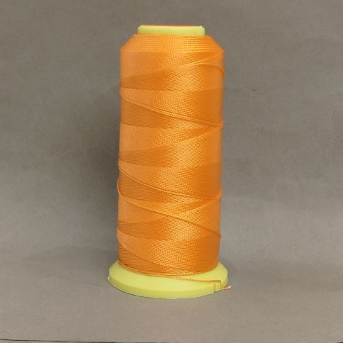 C ochon spool thread, 0.9 mm diameter for crafts, 500 m, bright orange